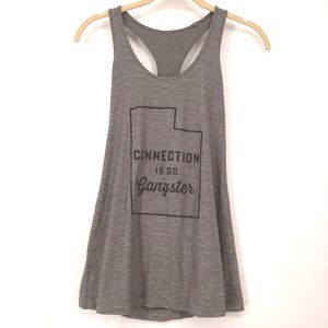 Lululemon gray racer back graphic tank top